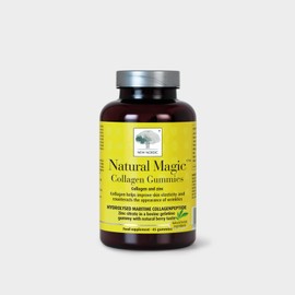 New Nordic Natural Magic Collagen Gummies - Hydrolysed Freshwater Marine Collagen with Zinc - Improve Skin Elasticity and Reduce Wrinkles - Delicious Berry Flavour - 45 Gummies