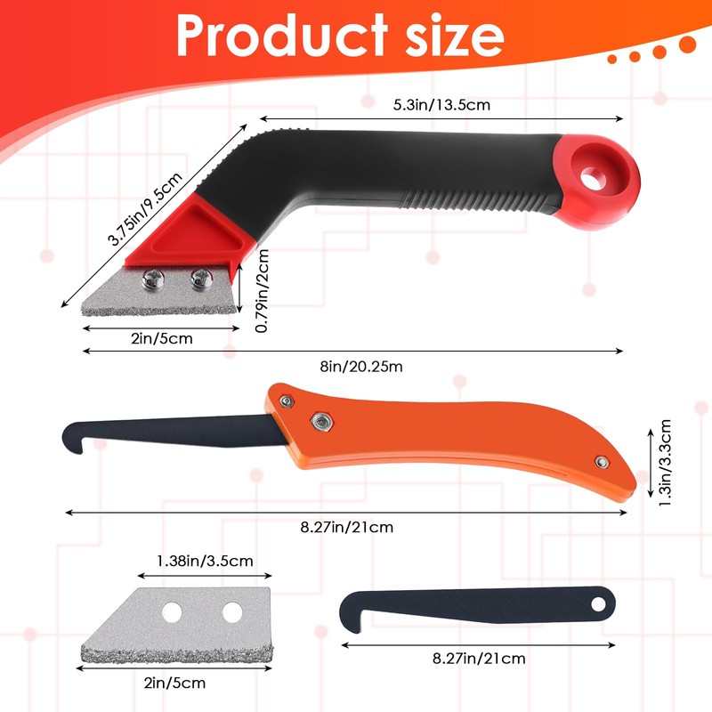 Xugoox 11 Pack Grout Removal Tool Kit, Including Hand Grout