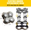 Pro 4 Shaver Replacement Heads for Pitbulls Gold PRO, Silver