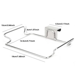 1PCS Cabinet Bag Holder, Stainless Steel Rubbish Bag Holder, Hanging Garbage Bag Holder, Carrier Bag Holder, Trash Bag Holder Organizer for Closet