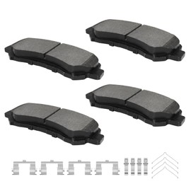 YxpBrake Ceramic Front Brake Pads with Hardware Fit for Nissan Sentra 2009 2010 2011 2012, Maxima 2009 2010 2011 2012 2013 2014 2016 2017 2018 2019 2020 2021 2022 2023, Juke 2014-2017
