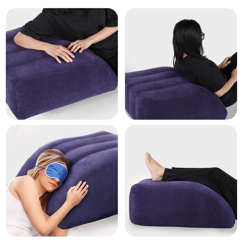 Leg Elevation Pillow, Inflatable Wedge Pillows for Sleeping, Knee Pillow