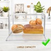 RISICULIS 2PCS Large Bread Box for Countertop, Stackable Double Layer