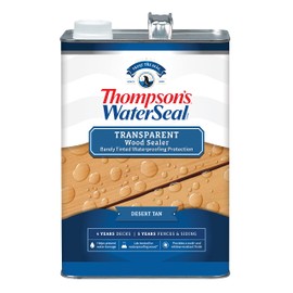 Thompson’s WaterSeal Transparent Waterproofing Wood Stain and Sealer, Desert Tan, 1 Gallon