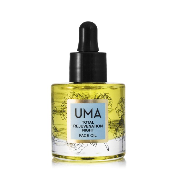 Uma Total Rejuvenation Night Face Oil | Minimizes wrinkles & aids Fine Lines reduction | For Normal to Sensitive Skin | Ayurvedic & Sustainably sourced (1 Fl. Oz.)