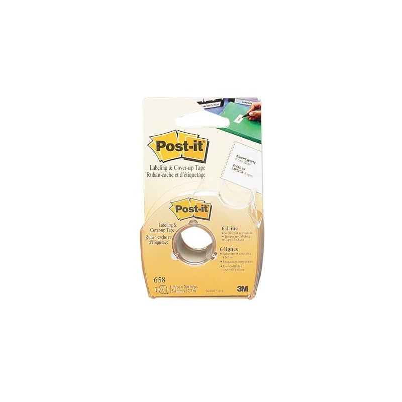 Post-it® Labeling Tape 695, 2 Inches x 36 Yards, White