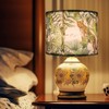 Lauusiusi Green Drum Lampshade Medium 13x13x10 In Cheetah Parrot Leaf