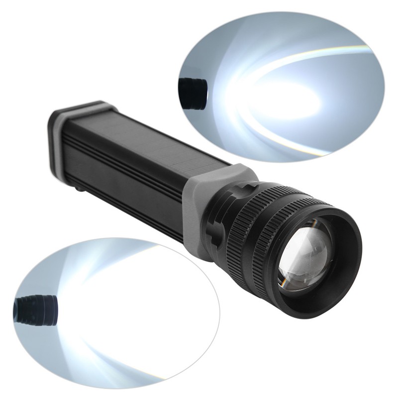 Multi Function Solar Rechargeable Flashlight LED Outdoor Aluminium Alloy Emergency