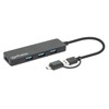 MANHATTAN 180863 Hub USB 3.2 Gen1 4 Ports Combo USB-A