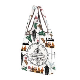 CMNIM R-ngs Movie Inspired Gift I Am No Man Shopping Bag É-wyn Quote Folding Tote Bag Fantasy Book Reader Merch (I Am No Man F TE)