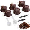 CJQRL 6 Pack Refillable Capsules Compatible with NES-presso Reusable Coffee