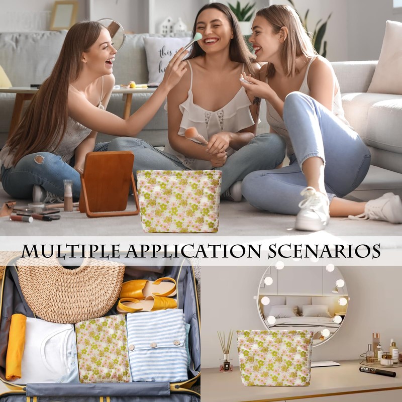 Torytoe Cosmetic Bag, White print