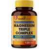 Magnesium Triple Complex 120 Capsules - Support Heart, Nerves &