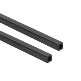 sourcing map Carbon Fiber Square Tube 4x4x3mm Inner Round Dia. 200mm Length Pultruded Carbon Fiber Tubing for RC Airplane 2 Pcs