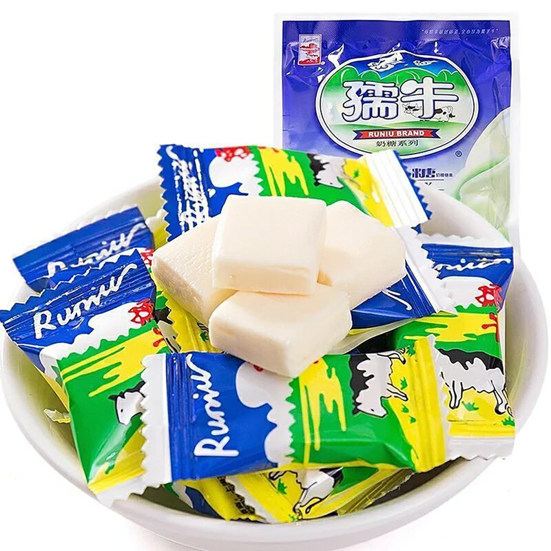 Milk Candy 12.34 oz/(350g/bag)， Milk Flavor Candy individually wrapped
