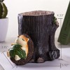 IBWell Desk Pen Toothbrush Pencil Pot Holder,Cute Resin Hedgehog Holder,