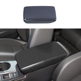 BOLTRY Center Console Armrest Cover for 11th Gen Honda Civic 2022 2023 2024 Anti-Scratch Protector Decoration lid Black Carbon Fiber Pattern