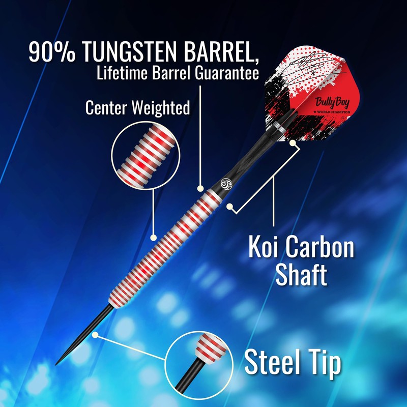 Michael Smith Game Day Steel Tip Dart Set-90% Tungsten Dart