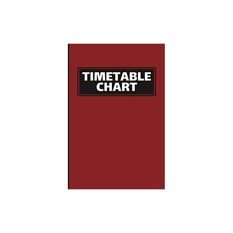 Timetable Chart: Weekly Work Time Sheets. Time Management Notebook