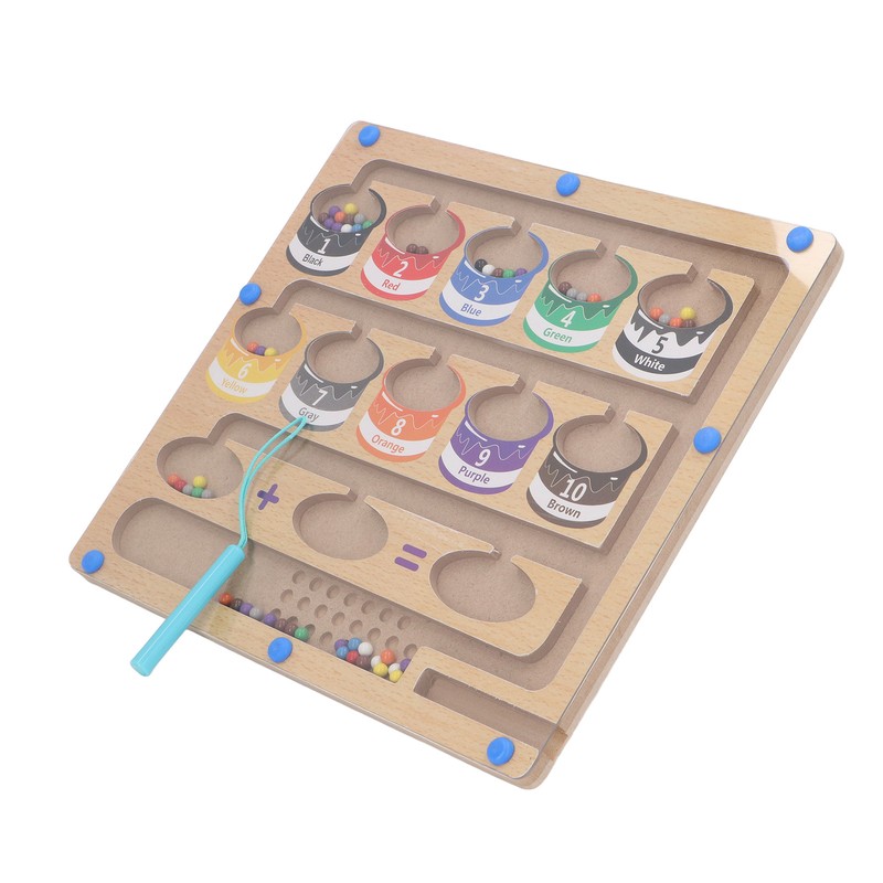 2 in 1 Magnetic Color and Number Maze Early Educational