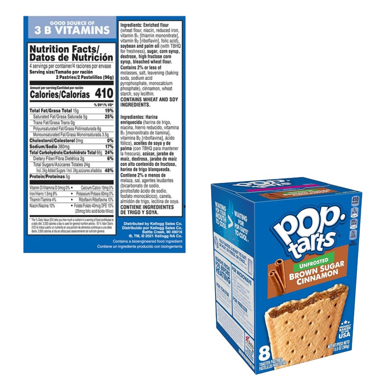 Deluxe Toaster Pastries Bundle. Includes 2-13.5 Oz Unfrosted Brown Sugar