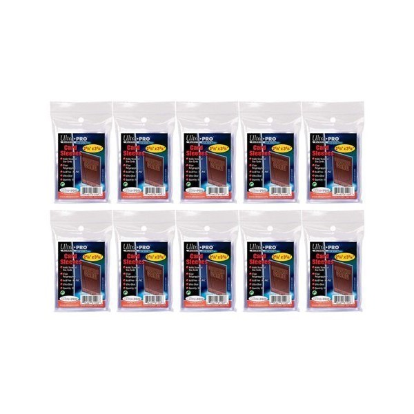 30 (Ten) Pack Lot of 100 Soft Sleeves/Penny Sleeve for Baseball Cards & Other Sports Cards (Packaging May Vary)