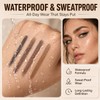 6PCS 3Colors Eyebrow Pencil Set with Sharpener - Long Lasting