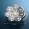 Lovcoyo Shaver Heads Replacement, 8D Blade Replacement Heads, Universal Replacement