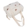Multifunctional Baby Stroller Storage Bag Zipper Embroidery Reusable Handbag Nappy