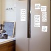 SVNOOC Multiple Use Removable Labels, Dry Wipe Labels Stickers, White,