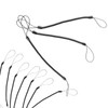 ZWxqysp 10 Pack Elastic Lanyard Tether, Retractable Spring Coil Strap