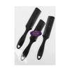 Frcolor 3pcs Black Double Side Hair Thinner Cutter Comb Hair