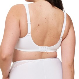 Triumph - Modern Lace + Cotton W02 - Women's - Underwired Bra - Wide Straps - Firm Hold, White