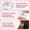 2 PCS Pony Popper, Ponytail Clip Hair Volume Clips, Claw