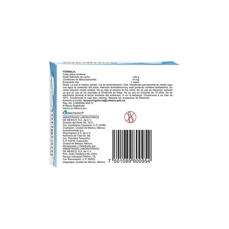Antigram Polvo 1620 Mg/10 Mg, 10 Sobres