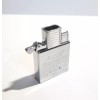 Zorro Silver Double Torch Lighter Insert Adjustable Flame Butane BRAND