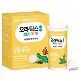 Ora Farm Oratics Chika Kids Children's Oral Lactobacillus 30 Tablets Children's Bad Breath Cavities Oral Lactobacillus / 오라팜 오라틱스 치카키즈 어린이 구강유산균 30정 아이들의 입냄새 충치 구강유산균