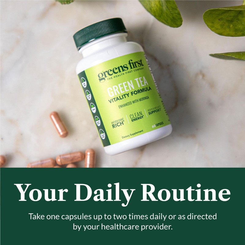 Greens First Green Tea Vitality Formula - Enhanced with Moringa