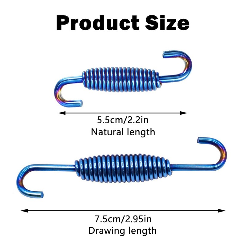 Motorcycle Exhaust Pipe Spring Universal Stainless Exhaust Springs Metal Muffler
