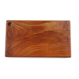 BOUMBI Zelkova Wood Reversible Cutting Board(15.55x9.05 x 1.1 Inches) Meidum