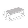 Safdie & Co. Coffee Table, Marble