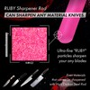 Ruby Sharpener Rod: Durable Knife Sharpener, Harder Than Steel Honing
