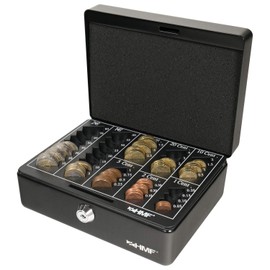 HMF 308-02 Cash Box EURO Coin Tray 20 x 16 x 9 cm , black