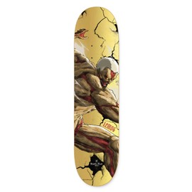 PRIMITIVE（プリミティブ） Primitive Skateboard Deck Attack on Titan Lemos Harden 8.38"" x 31.88"", Gold