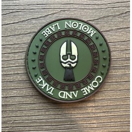 Unbranded MOLON LABE COME AND TAKE TACTICAL MILITARY FOREST GLOW PVC HOOK MORALE PATCH