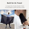 BEE NESTING Ultralight Quick Dry Towel, Extra Large&Small 2 Pack