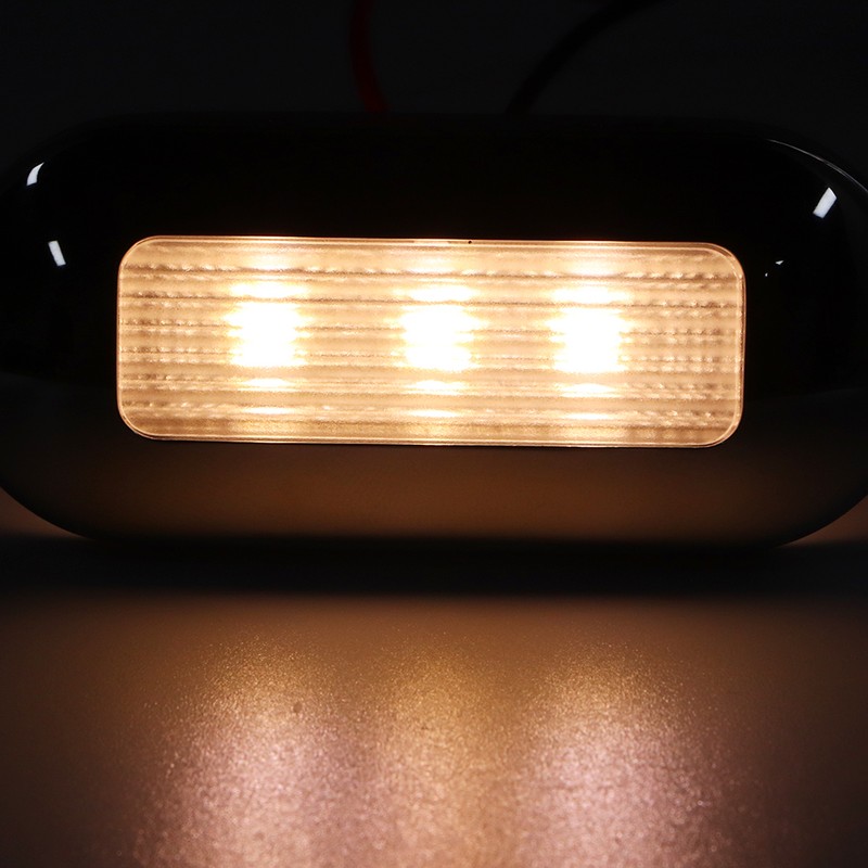 12V DC LED Walkway Courtesy Light Oval Shape 3 Lamp