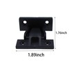 TAODAN 5PCS Black Plastic Fast Installation Push-On Clips Corner Buckle