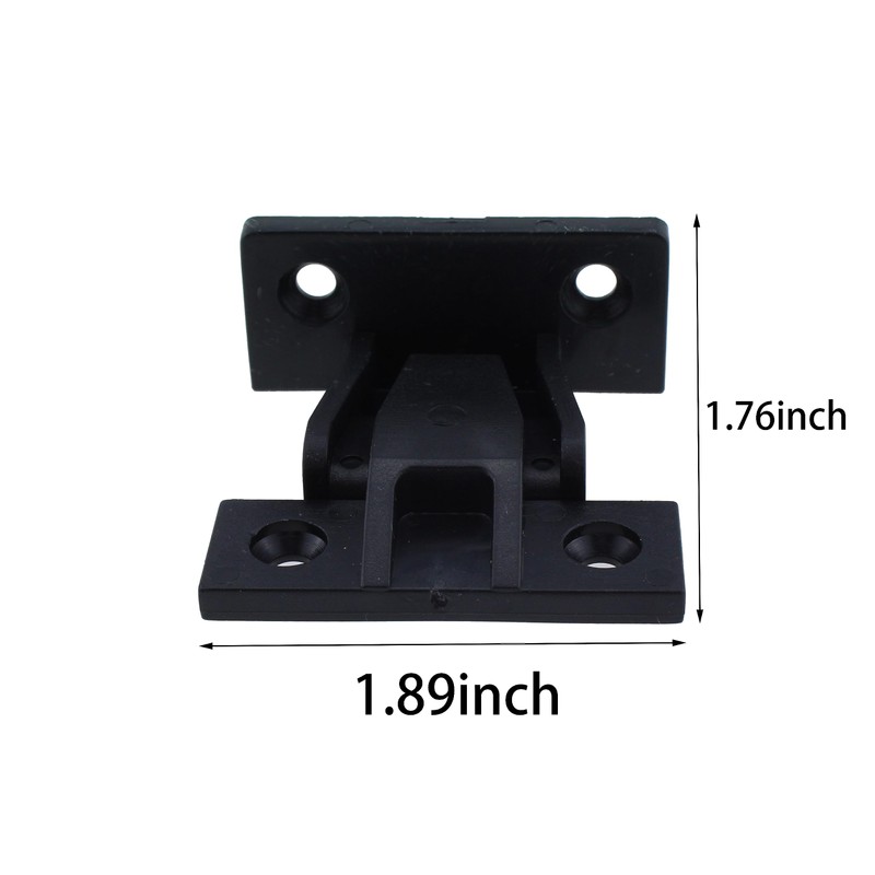 TAODAN 5PCS Black Plastic Fast Installation Push-On Clips Corner Buckle