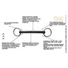 AK Loose Ring Flexible Rubber Mullen Mouth Loose Ring Snaffle